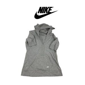 Nike Grey Hooded T Shirt. Sz S